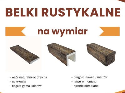 Belki sufitowe imitujące drewno na wymiar